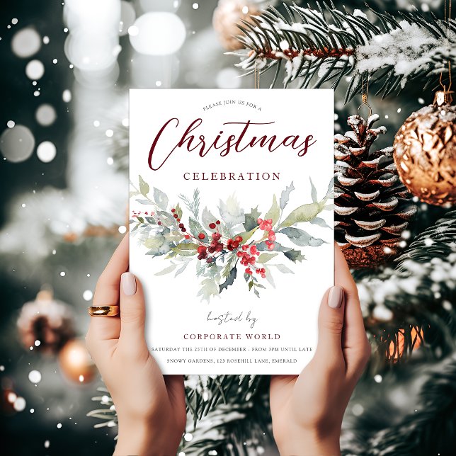 Convites Feseset Company Office Corporate Christmas Party (Criador carregado)