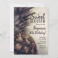 Festa 16 de Doce Elegante Praia de Ananás Tropical