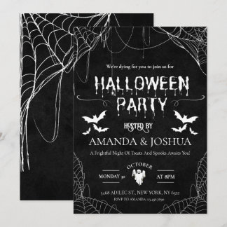 Convites Festa Adulta de Halloween