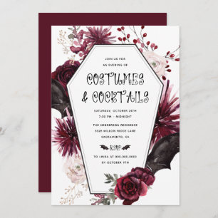 Convites Festa Adulta do Dia das Bruxas