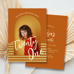 Convites Festa aniversário de 21 anos de Fotografia de Arch