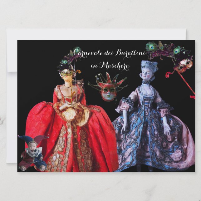 CONVITES FESTA ANTIQUA ITALIANA DE COSTUME MASCARADA DE BOM (Verso)