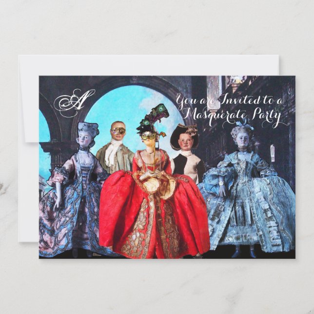 CONVITES FESTA ANTIQUA ITALIANA DE COSTUME MASCARADA DE BOM (Frente)