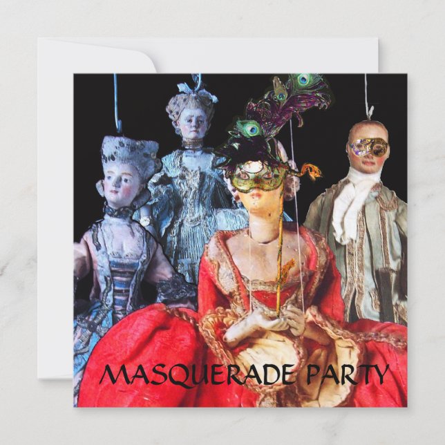 CONVITES FESTA ANTIQUA ITALIANA DE COSTUME MASCARADA DE BOM (Frente)