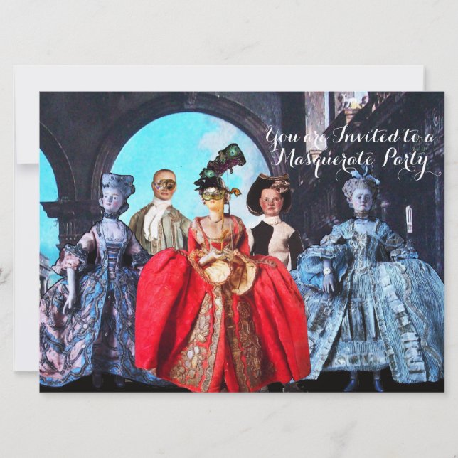 CONVITES FESTA ANTIQUA ITALIANA DE COSTUME MASCARADA DE BOM (Frente)