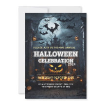 Festa Anual de Pumpkin Carving Party Halloween Inv