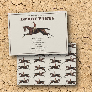 Convites Festa Anual do Derby Cavalo Equestre Corrida