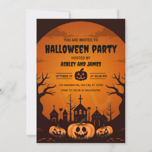 Convites Festa Assustadora do Halloween