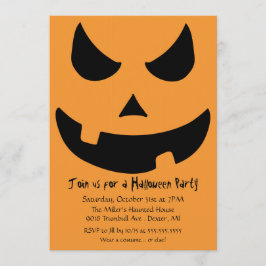 Convites Festa Assustadora do Jack-o-lanterno Halloween Pum