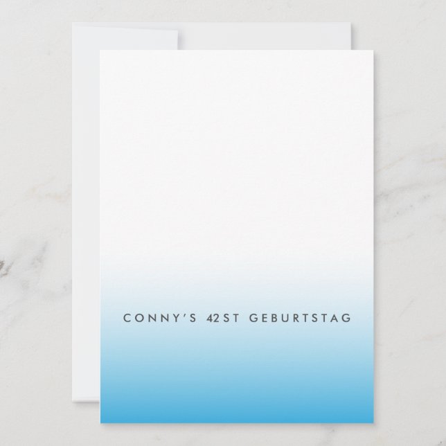 Convites Festa Azul (Verso)