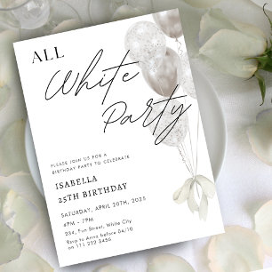 Convites Festa Branca A Night in White Birday