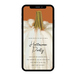 Convites Festa Branca de Abóbora