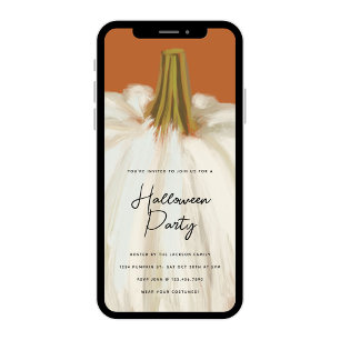 Convites Festa Branca de Abóbora