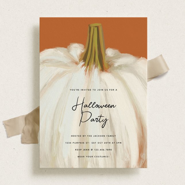 Convites Festa Branca de Abóbora (Criador carregado)