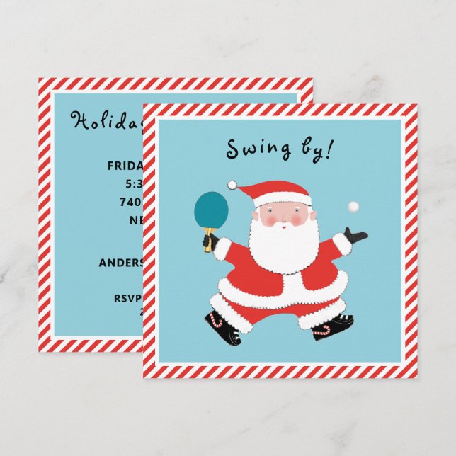 Convites Festa Casual de Natal (Frente/Verso)