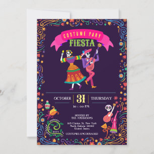 Convites Festa Colorida De los Muertos