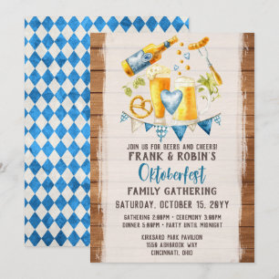 Convites Festa com Nome Personalizado Oktoberfest Cerveja B