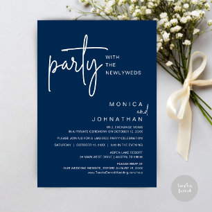 Convites Festa Com Os Recém-Casados, Janto De Casamento