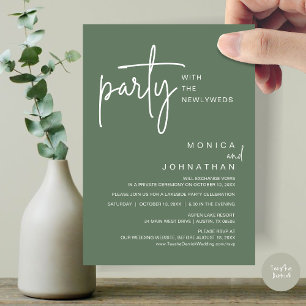 Convites Festa Com Os Recém-Casados, Janto De Casamento