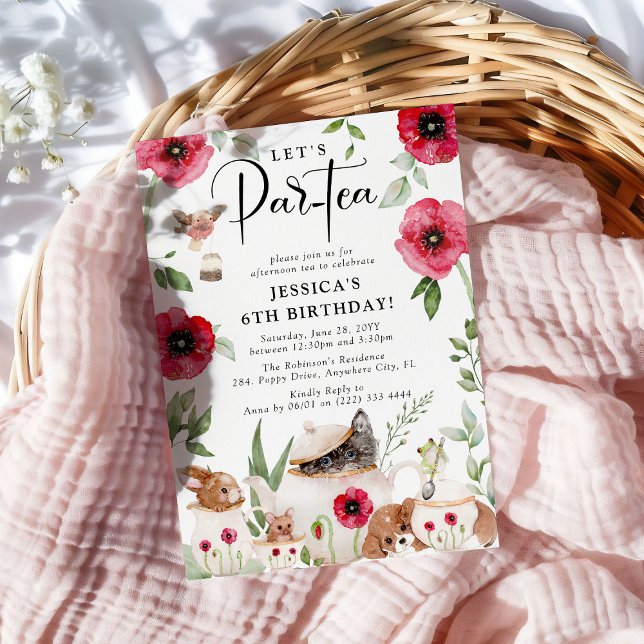 Convites Festa com papagaios: Aniversário da Menina (Criador carregado)