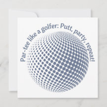 Festa como um golfista