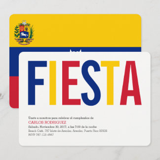 Convites Festa: Convites: Venezuela: Bandeira Venezuelana