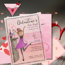 Festa Cor-de-rosa da Galentine's Day para as Menin