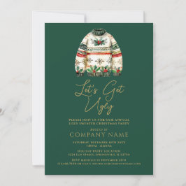 Convites Festa Corporativa de Natal Verde e Suave