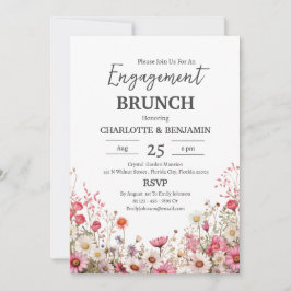 Convites Festa Cute Daisy Floral Noivado Brunch
