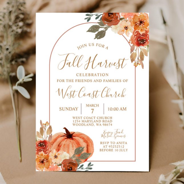 Convites Festa da Abóbora da Colheita de Outono, Comunidade (Criador carregado)