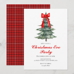 Convites Festa da árvore da véspera de Natal
