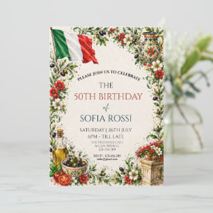 Convites Festa da Bandeira Italiana Floral Pariótica 