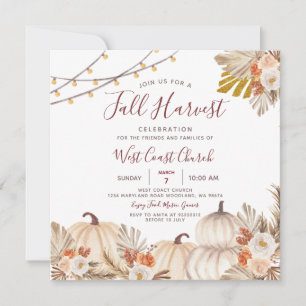 Convites Festa da Colheita de Outono, Festa de Outono, Comu