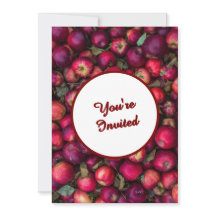 Festa da Maçã Vermelha Personalizável