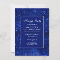 Festa da Mala da Faculdade Elegante Brilho Azul Ma