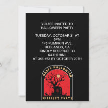 Festa da meia-noite do feliz Halloween