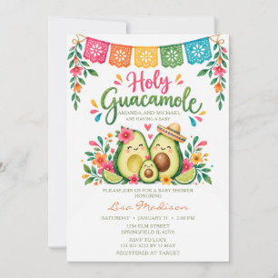 Convites Festa da Menina do Santo Guacamole Mexicano Chuvad