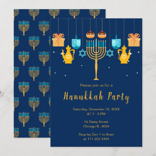 Convites Festa da Menorah de Hanuka