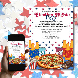 Convites Festa da Pizza e Cerveja da Noite das Eleições 202