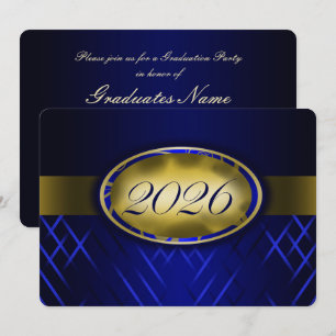 Convites Festa da Turma Blue and Gold de 2026
