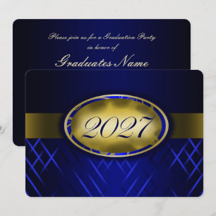Convites Festa da Turma Blue and Gold de 2027