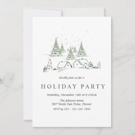 Convites Festa da vila de Natal de Snowy