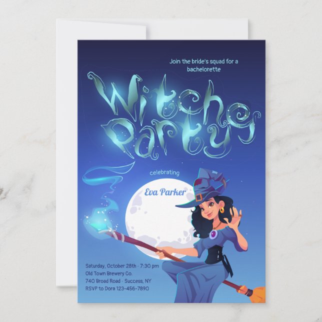 Convites Festa das Bruxas (Frente)