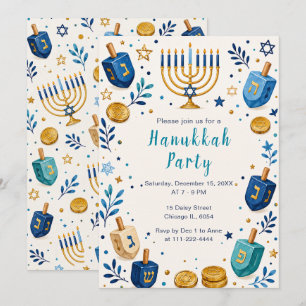 Convites Festa das Luzes de Hanukkah