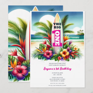 Convites Festa de 1º Aniversário da Tropical Surfboard The 
