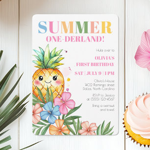 Convites Festa de 1º Aniversário das Summer Onederland Frui