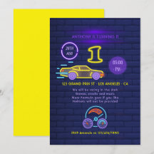 Festa de 1º Aniversário de Menino com tema de Carr