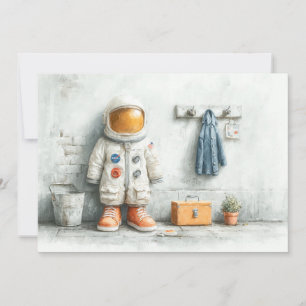 Convites Festa de 1º Aniversário do Astronauta Bebê