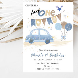 Convites Festa de 1º Aniversário do Fast One Boy