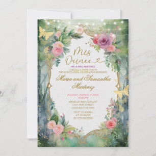 Convites Festa de 15 Anos da Princesa Gêmea da Floresta
